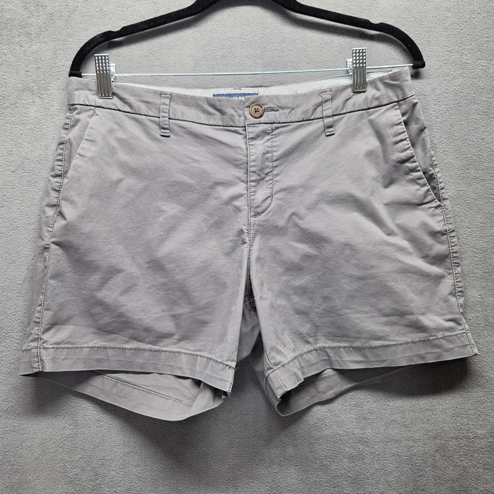 Old Navy Everyday Shorts 8 Gray Chino 4.5" Cotton Stretch Mid Rise Casual Summer